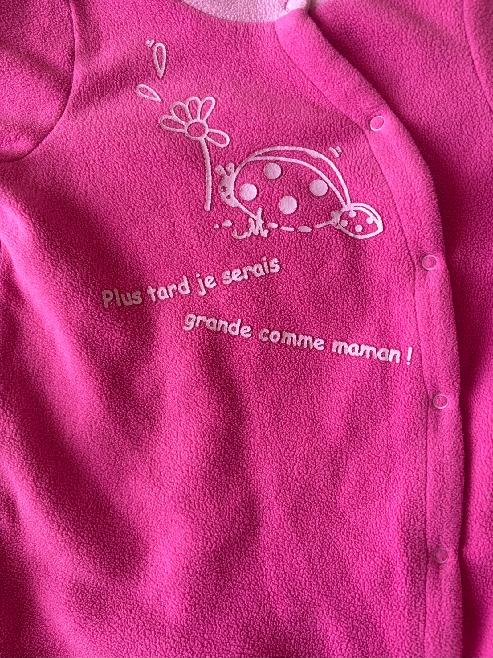 250/ Pijama de 1 pieza de forro polar - Zeeman - 12 meses – photo 2